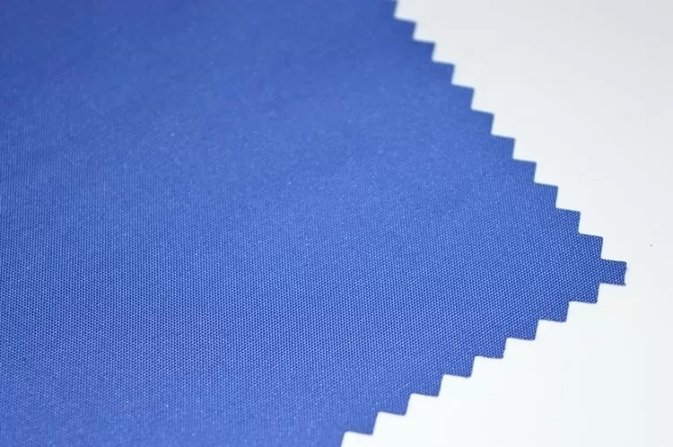 Taslon Windproof Fabric For Garments Moisture Wicking Pants UV Resistant Blue Talon Fabric PU Coated